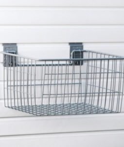 StoreWALL industrial grade steel powder coated soft touch rubberized grip baskets bags BSK Square Deep sm