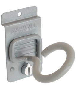 StoreWALL industrial grade steel powder coated soft touch rubberized grip hook HK Pole Hook HR