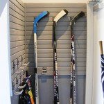 garage entrance to home - effectively leverage space for sports storage
