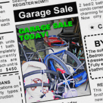 spring cleaning - garage sale today